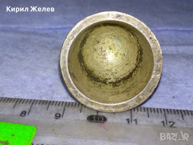 Стара ЧАШКА от МЕТАЛЕН ПОСРЕБРЕН ЦЪКОВЕН ТИП СВЕЩНИК от БЛАГОРОДНА СТОМАНА 41337, снимка 6 - Антикварни и старинни предмети - 43738766