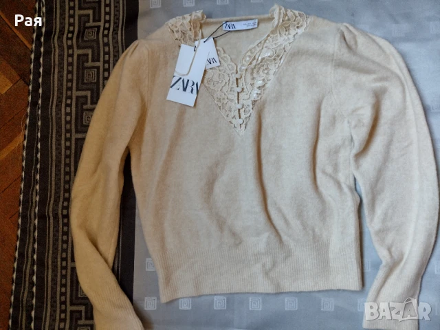 Елегантна блуза Zara, снимка 3 - Блузи с дълъг ръкав и пуловери - 50739013