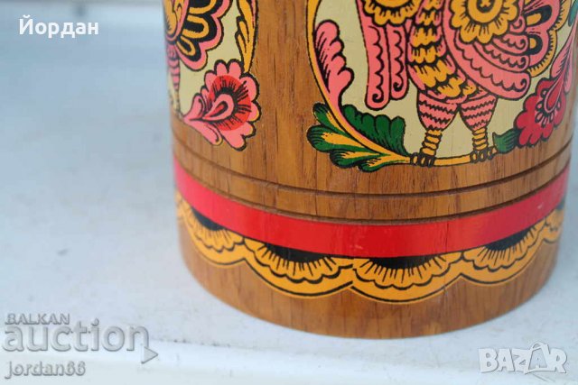 Дървена дъбова купа, снимка 3 - Колекции - 39710229