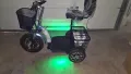 Електрическа триколка с лед осветление и равна платформа , снимка 3