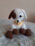 Плетено куче на една кука , снимка 1 - Плюшени играчки - 34581360