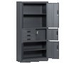 Метален многофункционален шкаф със сейф и чекмеджета, за документи,тераса/балкон,за инструменти