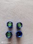 Метални зелени,черни,сиви,червени и сини капачки за вентили винтили зелени четирилистни детелини, снимка 8