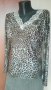 Еластична  блуза със златисто 👚🍀М/L, L👚🍀арт.1026, снимка 1 - Блузи с дълъг ръкав и пуловери - 29065950