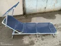 шезлонг, сгъваемо алуминиево легло, туристическо легло , снимка 7