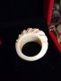 Антикварен  пръстен от злато и слонова кост, снимка 3
