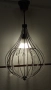 Абажур (Полилей) метален със стъклени елементи, снимка 4