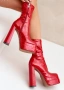 Червени лачени ботуши, снимка 2