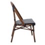Стол трапезен PARIS Chair Alu Walnut/Wicker , снимка 2