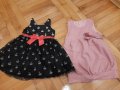 Две роклички размер 92 обща цена 15лв, снимка 1 - Бебешки рокли - 33686130