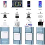 USB памет 256 GB 4 в 1, Флашка за Android и IOS, с USB C, Micro USB, Apple Lightning, OTG, снимка 2