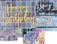 5 цвята Happy Birthday твърд Акрил топер за торта украса рожден ден