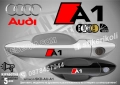 AUDI A4 стикери дръжки SKD-AU-A4, снимка 2