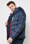 TOMMY HILFIGER Пухено яке в синьо, S, снимка 2