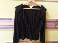 Официална черна блуза, снимка 1 - Блузи с дълъг ръкав и пуловери - 37551910