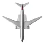 Бойнг 777 самолет модел макет American метален лайнер полет летище пътници писта, снимка 3