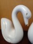 Порцеланова фигура на лебеди, снимка 3