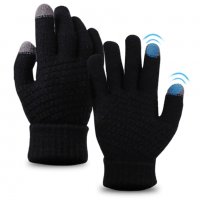 Зимни плетени ръкавици, снимка 8 - Ръкавици - 39305884