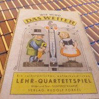 '' Wie wird das Wetter "  от 1954г големи карти, снимка 3 - Карти за игра - 27758358