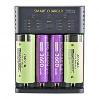 Зарядно Smart USB Charger M04 за 18650 Li-Ion батерии, снимка 3 - Друга електроника - 37761991