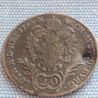 Сребърна монета 20 кройцера 1795г. Франц втори Будапеща Австрия 18705, снимка 6 - Нумизматика и бонистика - 42944181