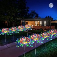 LED соларна лампа,120 многоцветни светлини,водоустойчива, снимка 4 - Соларни лампи - 43337794
