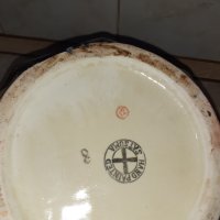 Уникална стара купа Сатцума satsuma порцелан маркировка, снимка 5 - Антикварни и старинни предмети - 43626337