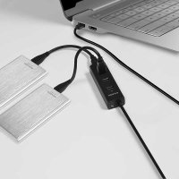 AXAGON 4x USB3.0 Charging Hub 1.2m Cable, Incl. AC Adapter - HUE-S2BP, снимка 16 - Кабели и адаптери - 43356834
