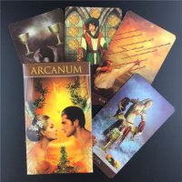 Много красиви 78 Таро карти: Arcanum Tarot & Thelema Tarot, снимка 11 - Карти за игра - 33678109