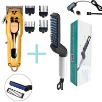 Машинка за подстригване GEEMY 6695+ Електрически гребен за брада и коса, снимка 1 - Продукти за коса - 43062632