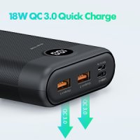 Charmast Power Bank 30000mAh, 20W захранване QC 3.0 USB C външна Батерия Бързо зареждане зарядно, снимка 5 - Външни батерии - 43342044