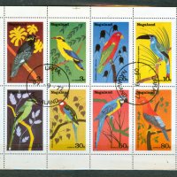 НАГАЛАНД -малък лист -пойни птици- с печат, снимка 1 - Филателия - 38719148