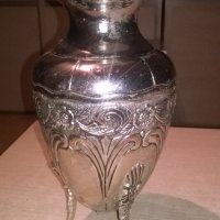 ваза/кана-внос франция-24х13см-метална с релеф, снимка 3 - Колекции - 26762336