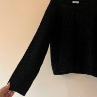 JACQUELINE de YONG Черен пуловер М размер , снимка 12 - Блузи с дълъг ръкав и пуловери - 43714728