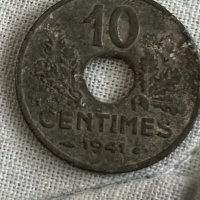 10 сантима Вишистка Франция 1941, снимка 2 - Нумизматика и бонистика - 35637129