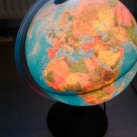 Голям географски глобус - LED Лампа , снимка 4 - Настолни лампи - 34852789