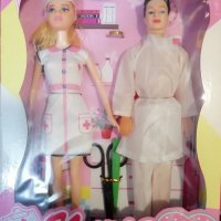 Комплект кукли -доктор и медицинска сестра , снимка 1 - Кукли - 43289821