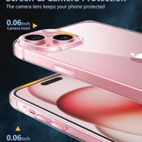 Нов Уникален iPhone 15 Plus Калъф: Прозрачност и Защита за телефон Айфон, снимка 3 - Калъфи, кейсове - 43661290
