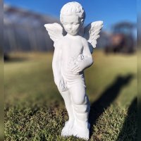 Бетонен ангел за градината. Градинска статуя. Цвят по избор. Декор за дом, градина, двор, снимка 2 - Статуетки - 31406804