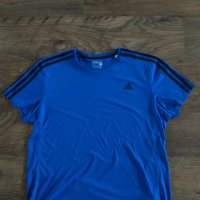  adidas blue Essential 3 Stripe - страхотна мъжка тениска, снимка 6 - Тениски - 37452857