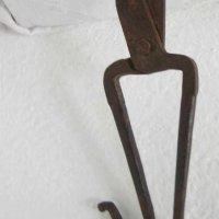  стар инструмент кована  ножица за ламарина, снимка 3 - Други инструменти - 28946789