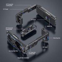 Нова Алуминиева Клетка NEEWER за FX3/FX30 - Прецизно CNC Машиниране, снимка 3 - Чанти, стативи, аксесоари - 43982792