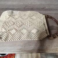 Стара чанта плетена на една кука, снимка 1 - Антикварни и старинни предмети - 43960219