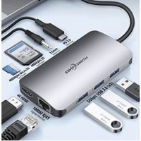 USB C хъб, 9-в-1 4K HDMI RJ45, снимка 2 - UPS захранвания - 39247266