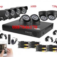720р AHD 8 канална Система за видеонаблюдение 8 камери + кабели + DVR + захранване, снимка 1 - Комплекти за видеонаблюдение - 27225655