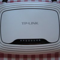 Продавам рутер - TP-Link TL-WR841N, снимка 2 - Рутери - 37977470