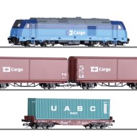 Начален комплект с TRAXX локомотив и три вагона CD Tillig 01449, снимка 1 - Колекции - 40876963