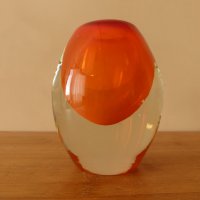 Малка стъклена ваза Мурано 1970 г, снимка 3 - Вази - 43992401