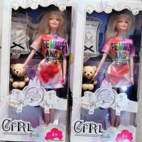 Кукла барби с плюшено мече FEMME GIRL, снимка 1 - Кукли - 38822194