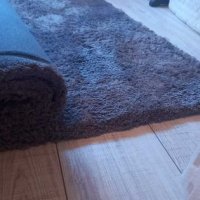 Сив белгийски много мек килим, снимка 3 - Килими - 44116602